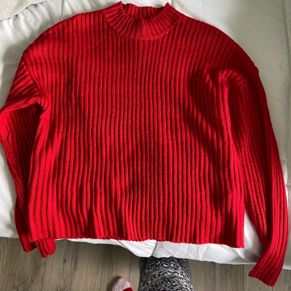 Red sweater